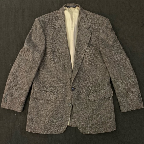 Lands' End Jackets & Coats Lands End Herringbone Wool Jacket Poshmark